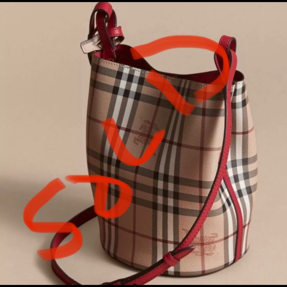Authentic Burberry Lorne Bucket Bag